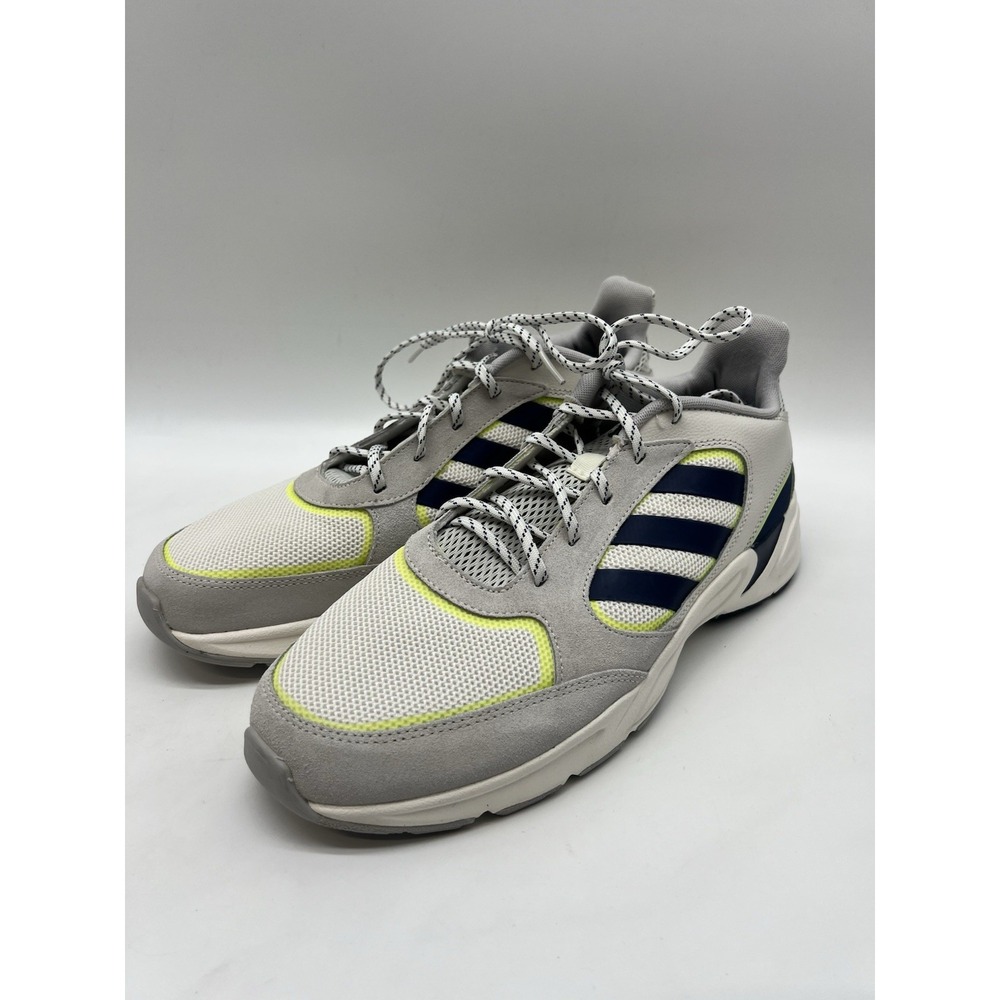 adidas 90s Valasion Grey Navy Running Shoes Men's Size 12 Retro
